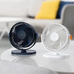 Fans Baseus Quiet Enjoy Desktop Fan Small Portable Long Life Desktop Wall Mount Dualuse Summer Small Air Conditioning Desktop Fan