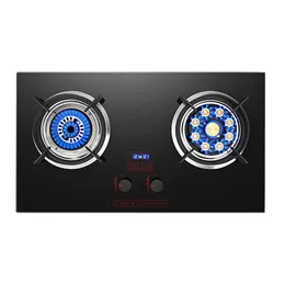 Combos Builtin Double Gas Stove Kitchen Gas Cooker Cooktop Timing Stove Gas Stove Kitchen Stoves Burner estufa de gas