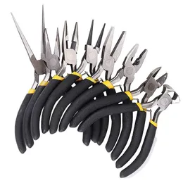 Tang 8Pcs/Set Jewelry Pliers Needle Round Bent Nose Beading Making Diy Craft Tool Kit