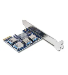 Power Tool ustawia PCIE od jednego do czterech interfejsu USB30 Rozszerzenie karty mnożnik Adapter Hub dla górniczego Miner Devices8121297