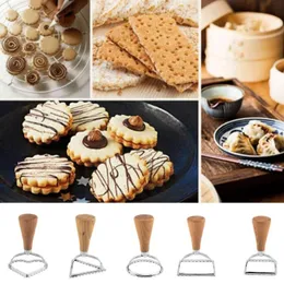 Baking Tools & Pastry Cookie Cutter Ravioli Pasta Zinc Alloy Steel Square Round Mold Cutters Cokies Wheel Cutting Maker Pizza J1d4