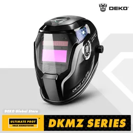 helm DEKO maska do spawania czaszka Solar automatyczne przyciemnianie MIG MMA regulowany zakres 4/913 kask elektryczny spawanie obiekt