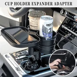 Organização 3 em 1 Mintiml Suporte de copo para carro Adaptador expansor Slipproof Porta-copos para bebidas de caminhão de carro com recipiente de placa de carregamento sem fio