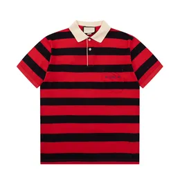 Herren Polos T-Shirt Mode Stickerei Kurzarm Tops Umlegekragen T-Shirt Lässige Poloshirts M-3XL#90