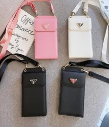 Custodie per telefoni in pelle di lusso PRA Designer Bag per iPhone Samsung Huawei Mini borsa a tracolla Borse a tracolla Cellulare universale Wal6903540