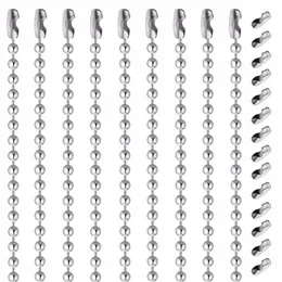 10 Stück Perlen-Kugelketten-Halskette, 316L-Edelstahl-Schmuck zum Finden von Erkennungsmarken für Anhängerketten, die 2 mm herstellen