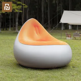 アクセサリーYouPin OneButton Automatic Inflatable Loungers Lazy Sofa Outdoor Portable Beach Balcony Lounge Chare 150kgの負荷ベアリング