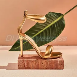 Gianvito Rossi luxury slipper designer woman Sandals10.5cm stiletto Heels man sexy dress shoe ankle black foot strap heeled Rear zipper footwear slide
