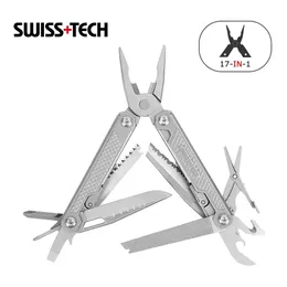 Tang Swiss Tech 17 in 1 Multi Plier Plier Plier Wire Stripper Outdoor Camping Multitool Pocket Mini Portable Arvival Arvival Cliers