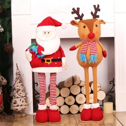 Dekoracje świąteczne dekoracja Święty Mikołaj Elk Doll Tree Ornaments Navidad Figurine Gift for Kid Adornos de Navidad1