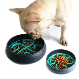 Ciotole per cani Slow Feeder Fun SlowFeeding Ciotola per cani interattiva anti-gonfiore per cibo Grande capacità Alimentazione sana Design RolyPoly