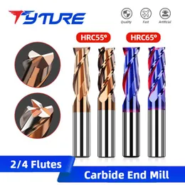 Frees Tyture HRC55/65 Carbide Cutter Flat End Mills Metal Cutter Volfram Steel End Mill volfram Carbide End Mills CNC Milling Cutter