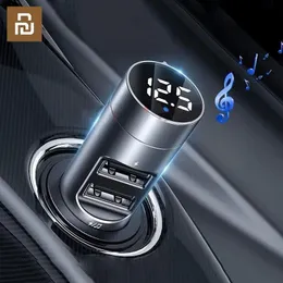 Разъемы Youpin Baseus Dual USB Быстрое автомобильное зарядное устройство FM-передатчик Bluetooth 5.0 Беспроводная громкая связь Автомобильный аудиоресивер MP3-модулятор плеер