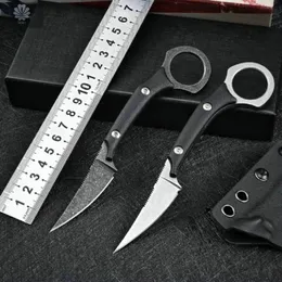 Messen TrsKT D2 proste kieszonkowe noże kempingowe noża szyi na zewnątrz ratunkowe narzędzia do przetrwania narzędzie