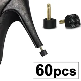 Accessori per parti di scarpe 60pcs Suggerimenti per la riparazione del tallone per le Pins Dowel Sollevamento dei tacchi per matrimoni Kit Protectors Cap Heeltaps 230512