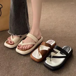 Sandallar için S Yaz Kadın Ayakkabı Platformu Retro Rahat Moda Modern Terlik 779 Sandal Ayakkabı Platm Caual Fahi başına Kayma