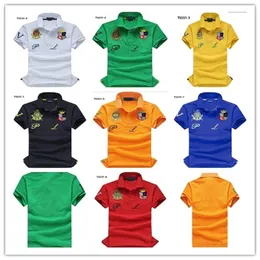 2024SS Designer Summer Men's Lapel broderad polos skjorta Kort ärm T-shirt Rowing Top Casual Wear