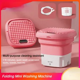 Machines Mini Washing Machine Portable Washing Machine Underwear with Dryer Bucket Socks Clothes Washer Camping Folding Home Appliance