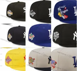 Bonés de beisebol masculino totalmente fechados Chicago Letter Bone Homens Mulheres Amarelo Azul Todas as equipes Esporte 2023 Nacional Mundial Chapéus Equipados Ed Series "Love Hustle Flowers Ma15-02