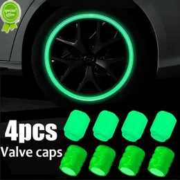 جديد جديد Luminous الإطارات صمام CAP CAR دراجة الدراجة النارية محور صمام توهج صمام الإطارات الديكور التزيين التلقائي الإرشادات إطارات الإطارات 2023