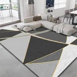 Nordic Abstrakte Teppich Wohnzimmer Kaffee Tisch voller Sofa Einfache Geometrische Matte Nähen Hause Schlafzimmer Nacht Decke237f