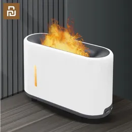 アクセサリーYouPin Creative Simulation Flame Aromatherapy Machine Home Office Desktop 3D Flame Himdifier Diffuser Essential Oil Himdifier