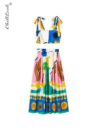 Dwuczęściowa sukienka Kobiety letnia kamizelka kamizelki Zestaw eleganckie krótkie elastyczne topy garnitur ALINE brzeg długą spódnicę swobodną modną modę 230512