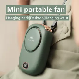 Umidificadores Portátil Mini Ventilador 5V USB Recarregável Ventiladores Ao Ar Livre Em Pé Silencioso Pescoço Ventilador Mão Mesa Pequeno Refrigerador de Ar Ventilador Neckband Fan Refrigeração