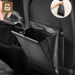 Accessories Youpin Baseus Car Garbage Can Car Trash Can Garbage Bag for Auto Back Seat Rubbish Basket Organizer Storage Bag Car Accessories