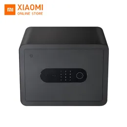 Products Mijia Smart Safe Deposit Box Large Storage Space Fingerprint Unlocking Strongbox Vibration Alarm Typec Charge Coffer