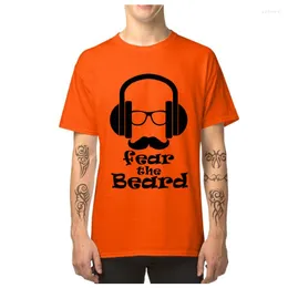 T-shirt da uomo T-shirt divertente da uomo Fear The Beard Hipster Tee Shirt 2023 Summer Music Tops Hip Hop Guys Tshirts Joke Streetwear Cotton Tshirt