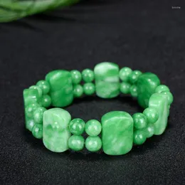 Bangle Natural Authentic Jade Ręcznie rzeźbiona bransoletka biżuteria Mężczyźni i kobiety Curcesories