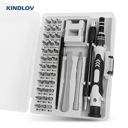 Schroevendraaier KINDLOV 45 in 1 Set di cacciaviti di precisione Set di cacciaviti esagonali Torx magnetici Set di punte per smontare lo strumento manuale per la riparazione dell'orologio del PC del telefono