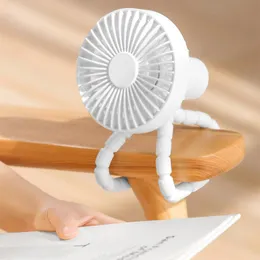 Fani NOWOŚĆ 1800 mAh Wskaźnik wentylacyjny Osobiste przenośne biurko Handheld Baby Bed Fote fan fan USB