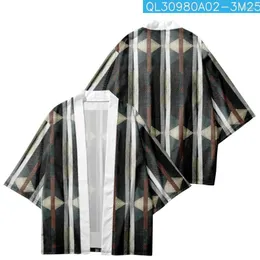 Ethnic Clothing Harajuku Japanese Cosplay Kimono Yukata Men Women Fashion Cardigan Blouse Haori Obi Asian Clothes