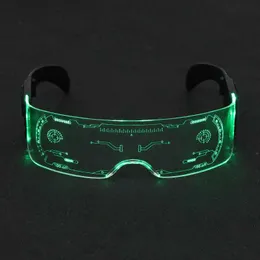 2023 Neue LED-Leuchtbrille Oakleys Damenbrille für Future Technology Sense Party Punk Style Bounce Sonnenbrille 1 569T