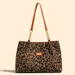 Вечерние сумки простые и модные высококачественные леопардовые печатные сумки с большими возможностями, сдача персонализированного плеча