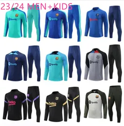 23/24 Barcelona-Fußball-Trainingsanzug im klassischen Stil, Barca-Set, Trainingsanzug für Erwachsene, Jungen, 21/22/23 Trainingsanzüge für Herren und Kinder, ANSU FATI PEDRI LEWANDOWSKI, Camisetas de