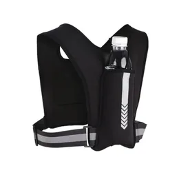 Outdoor Bags Unisex Running Reflective Vest Fitness Water Bottle Backpack Sports Elastic Adjustable Mobile Phone Chest Bag