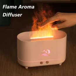 가습기 Xiaomi Aroma Diffuser Air Humidifier 초음파 쿨 미스트 메이커 Fogger LED 에센셜 오일 불꽃 램프 Difusor Aromatherapy Bedroom