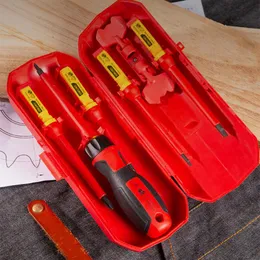 Schroevendraaier Deli Insulated Screwdriver Set 7PCS Magnetic Screw Driver Phillips Slotted VDE 1000V Professional Electrician Repair Hand Tools