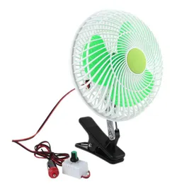 Fans 12V SUV CAR SHEPLESS Speed ​​Air Cooling Fan Strong Wind Automobile Vehicle Oscillating Swing Clip Fan Car Vehicle Air Cooling