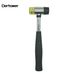Hammer 25MM Practical Double Face Soft Tap Rubber Hammer Mallet Handheld DIY Leather Tool Multifunctional Mounting Hammer Durable