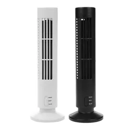Fãs Criativo Mini USB Vertical Bladeless Ar Condicionado Portátil Portátil Desktop Silent Cooling Tower Ventilador Home Office