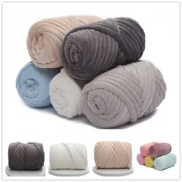 1KG 1000G Super Velvet Chunky Yarn Thick Bulky Giant Thread White Bag for Hand Knitting DIY Arm Soft