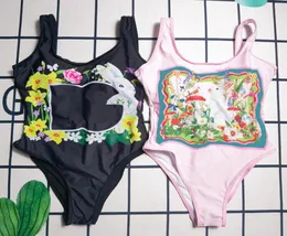 Traje de baño Sexy de 2 colores con estampado Floral, traje de baño de verano de secado rápido para niñas, traje de baño femenino de tacto suave a la moda para nadar 7904889
