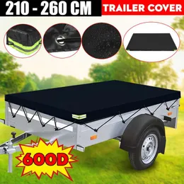 All Terrain Wheels Parts 210-260cm Trailer Cover Auto Roof Tent Heavy Duty PVC Snow Dustproof Waterproof Protector Outdoor Travel Camping