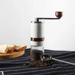 Manual Coffee Grinders Classy Manual Coffee Grinder Vintage Hand Coffee Mill Adjustable Settings Coffee Bean Mill Espresso Maker with Ceramic Burrs 230512
