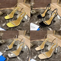 2023 aquazzura ayakkabı tasarımcıları yüksek topuklu kadınlar kadın sandalet kadın 8.5cm topuklu krista parti parti gelinlik ayakkabıları topuk seksi sırt kayış sandal