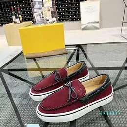 Sneakers buty zamszowe skórzane tkanina Mężczyźni Maxi gumowe kamyki moda swobodny spacery na świeżym powietrzu sport